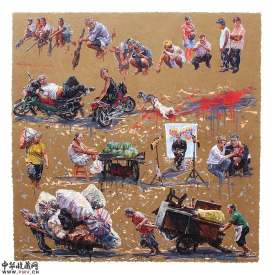 青年艺术家赵晓东油画作品《小日子》