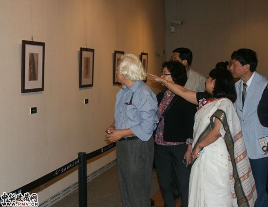 泰戈尔艺术展现场