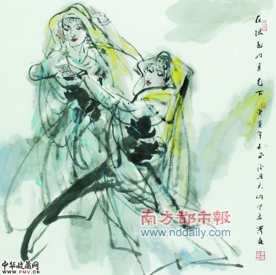 黄泽森的国画――《舞蹈》