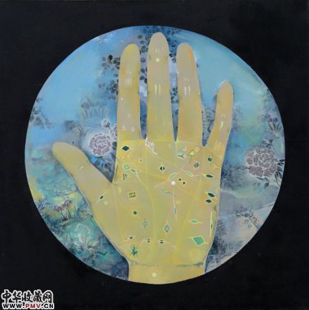 《几何》布面丙烯 60cm×60cm