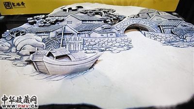 展览上展出的一方太湖砚。