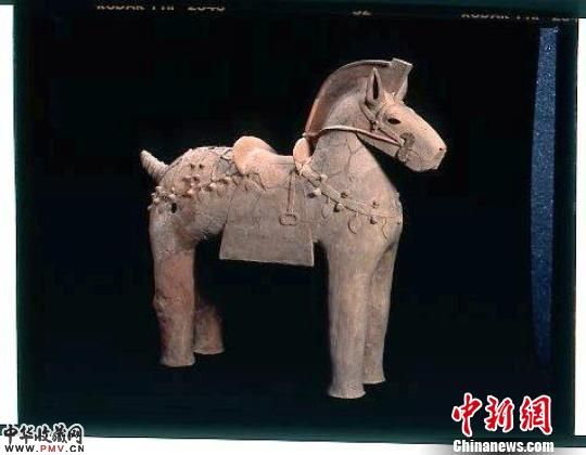 图为马形埴轮。 陕西历史博物馆 摄