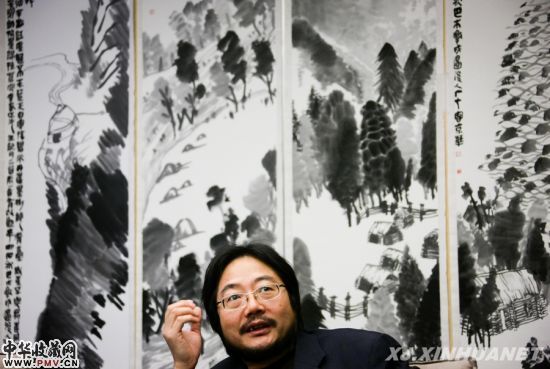 国家画院的马啸在研讨会上就徐青川的作品进行点评。