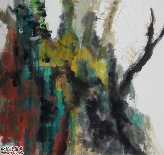 兄妹-2009年-97cmX90cm--作者郑晓春
