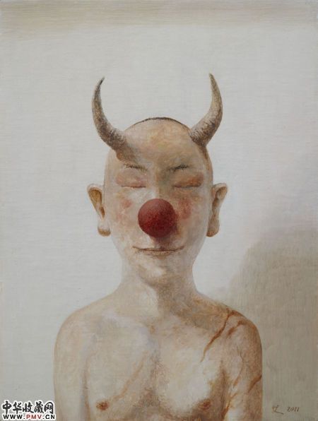 丑角 2010 40x30 综合材料