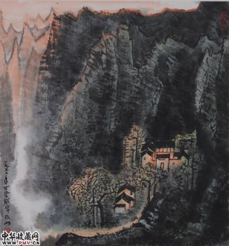 李可染 《苍山夕照 》