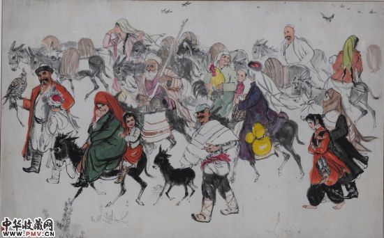 黄胄 《赶集图》 