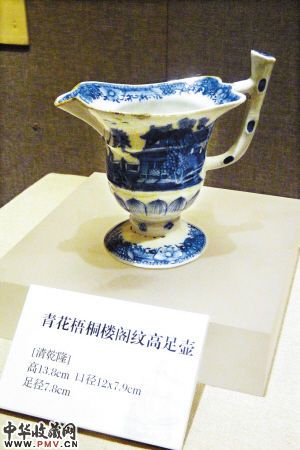 来自广州博物馆的７７件（组）１８、１９世纪清代广州外销艺术品在深圳博物馆老馆展出，图为部分清乾隆年间的瓷器。