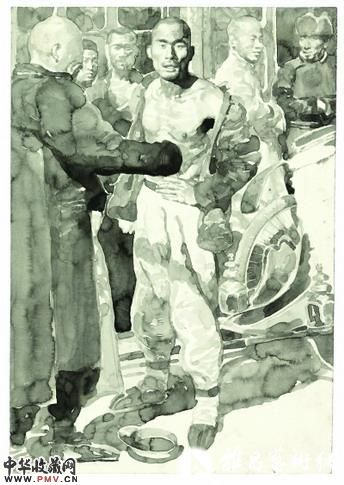 骆驼祥子(水彩) 1976年 林旭东