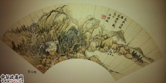 王时敏山水扇册之五