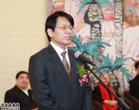 马欣乐在展览开幕式上即兴感言