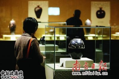 现场展出的历代黑釉瓷器珍品