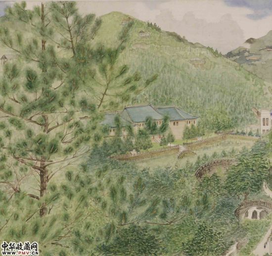 庐山 水彩 1947年 庐山 水彩 1947年 庐山 水彩 1947年 庐山 水彩 1947年