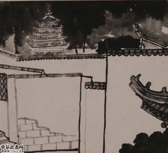 南通小景 水墨 1982年 南通小景 水墨 1982年