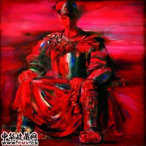 戴都都油画诠释“英雄主义”