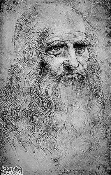 列奥纳多・达・芬奇自画像。（资料图片）