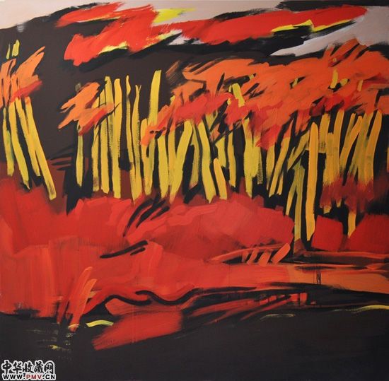 红树林-150x150cm-布面丙烯-2010年