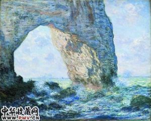 《艾特达附近的岩门》克劳德・莫奈 (法国,1840?1926)布面油画,1883年 《艾特达附近的岩门》克劳德・莫奈 (法国,1840?1926)布面油画,1883年