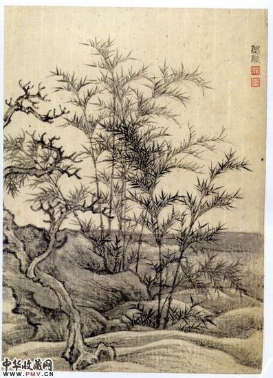 拟王蒙山水册页(1950)