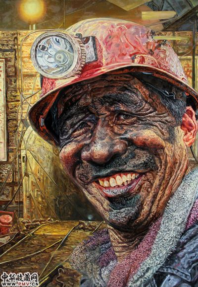 矿工 布面油画 200x140cm 2013年