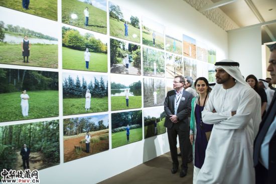 Nada Raza, HH Sheikh Hamdan Bin Moh,The Abraaj Group Art Prize Opening, Art Dubai 2014