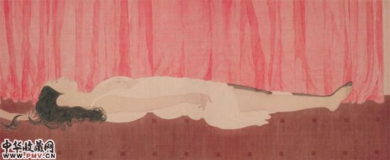 张见 SPA・2,80x196cm 绢本设色 2005年