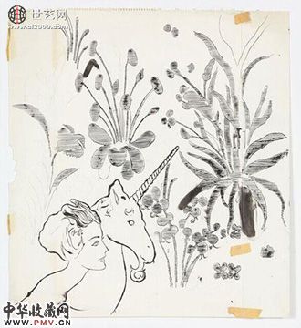 安迪・沃霍尔未公开素描作品展出 收藏资讯