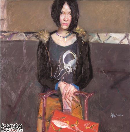 【国美老师】杨参军 《胡蓉蓉像》布面油画 2006年