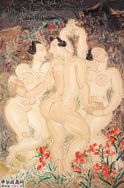 圆融之舞. Harmony. 2014. 212cm×140cm. 布面油画. Oil on Canvas.赵梦歌