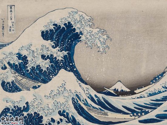 《神奈川冲浪里》，葛饰北斋，1830年-1831年