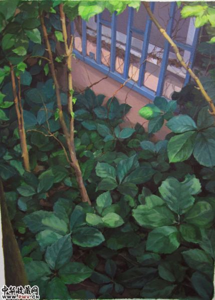 有一个地方只有你和我.一 2015 纸板丙烯 30×42cm 