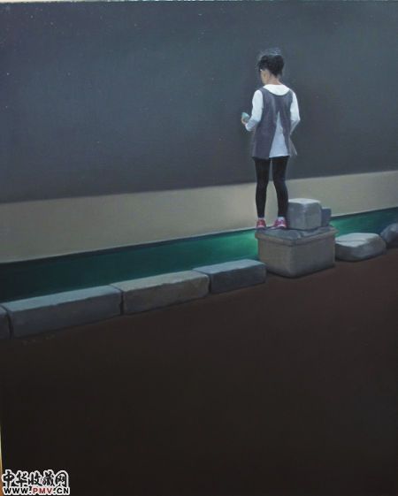 我为什么会在这里 2014 布面油画 90×110cm