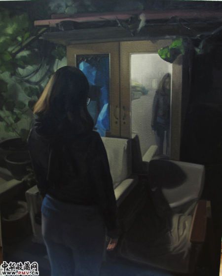 我想把自己照得再亮一点 2015 布面油画 90×110cm