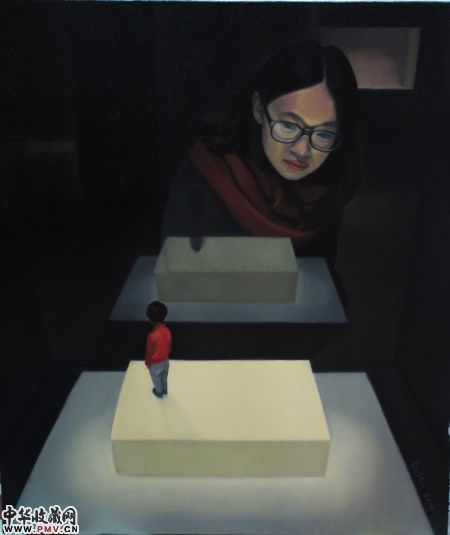 我只想静静的看着你.二 2014 布面油画 50×60cm 