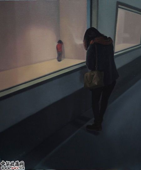 我只想静静的看着你.一 2014 布面油画 50×60cm 