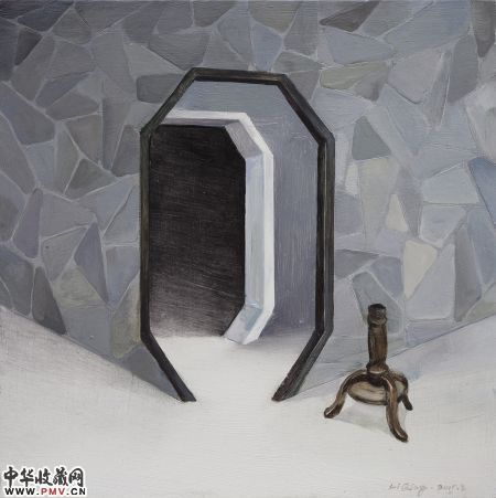 李青-空间5 Space5 木板油画  Oil on woodboard 30X30cm 2015