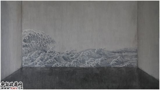 徐弘-海岸 Shore 布面综合材料 Mixed media on canvas 158×280cm 2014