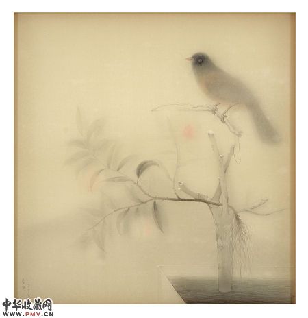 《梦?园》系列   37.5cmx38.8cm  绢本综合材  料   2014年 