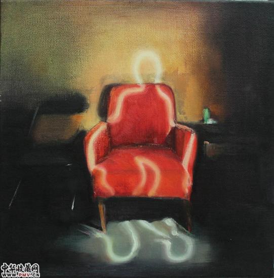 《人》 布面油画 30x30 杨婕