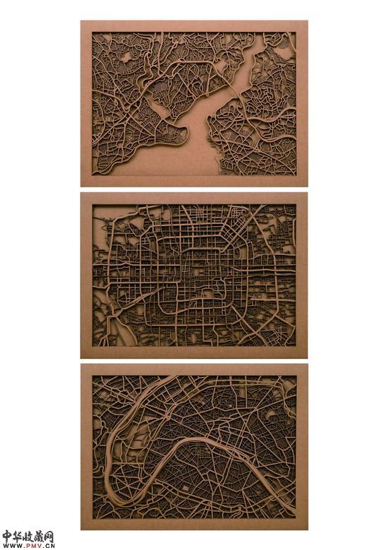 【特别奖】徐小鼎 Tthe Internal of City 纸装置 58×70×2cm×3 中央美术学院 2014