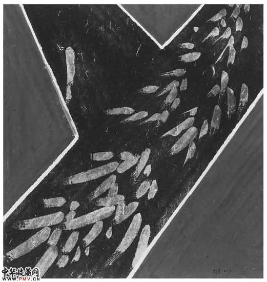 《选择》90×92cm 宣纸水墨