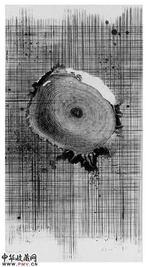 《网》97cm×180cm 宣纸水墨