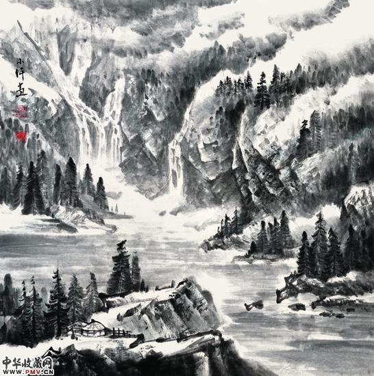 杨小仟作品《天池初冬》69×68