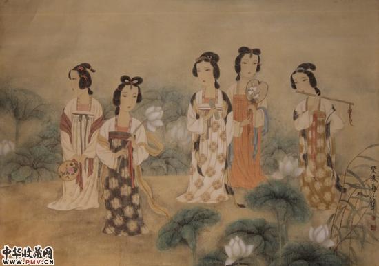 《荷花欢会》85×120cm