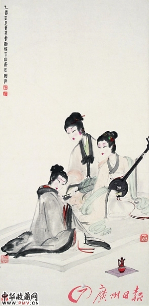 傅抱石笔下仕女翩翩亮相南京 收藏资讯