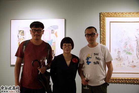 著名艺术家冯梦波,周思聪之子卢悦和策展人董慧萍