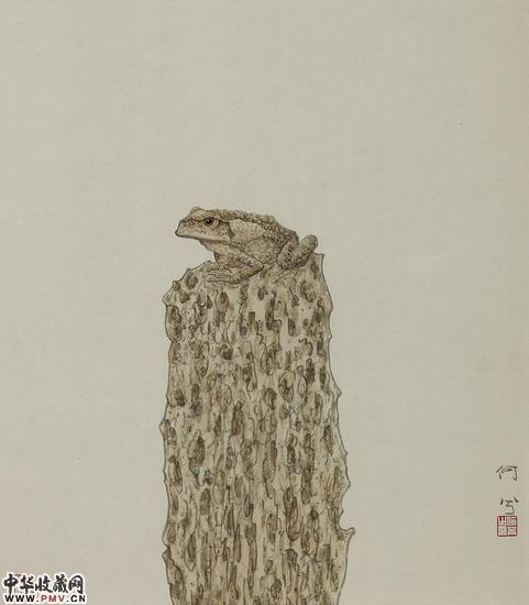 何曦 2010 看得见你 看不见我 45×40cm