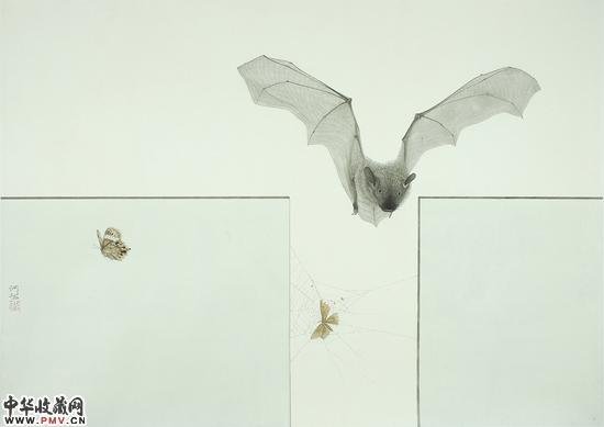 何曦 谁在那里歌唱(二)水墨画 65×93cm 2014