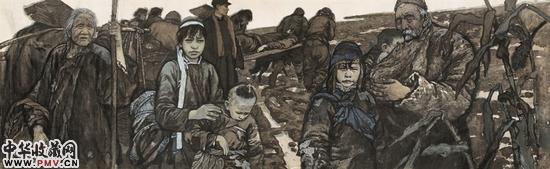 1981年《九一八》104.5×331cm