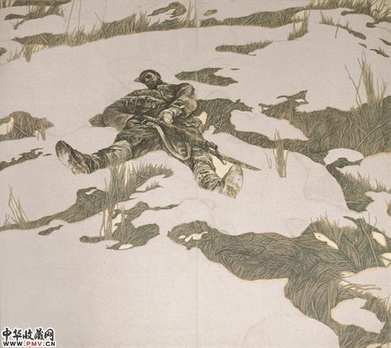 1987年《战士》200cm×190cm赵奇